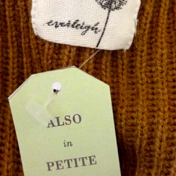 Anthropologie Mixed Knit Cardigan Large 10 12 Brown Boucle FNT Ribbed BACK NWT - Picture 7 of 12